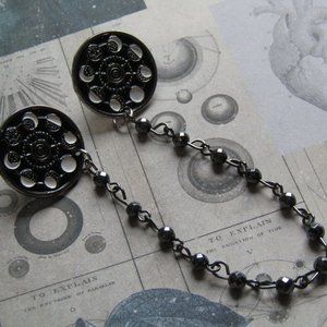 Celestial Phases of the Moon Cape Clip Sweater Clips Rockabilly Witchy